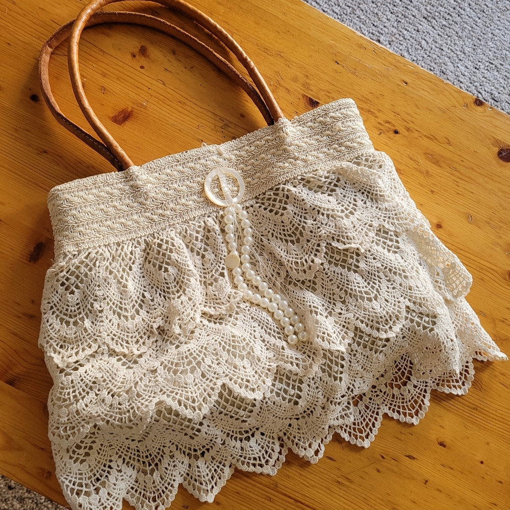 Handmade Purse with Lace